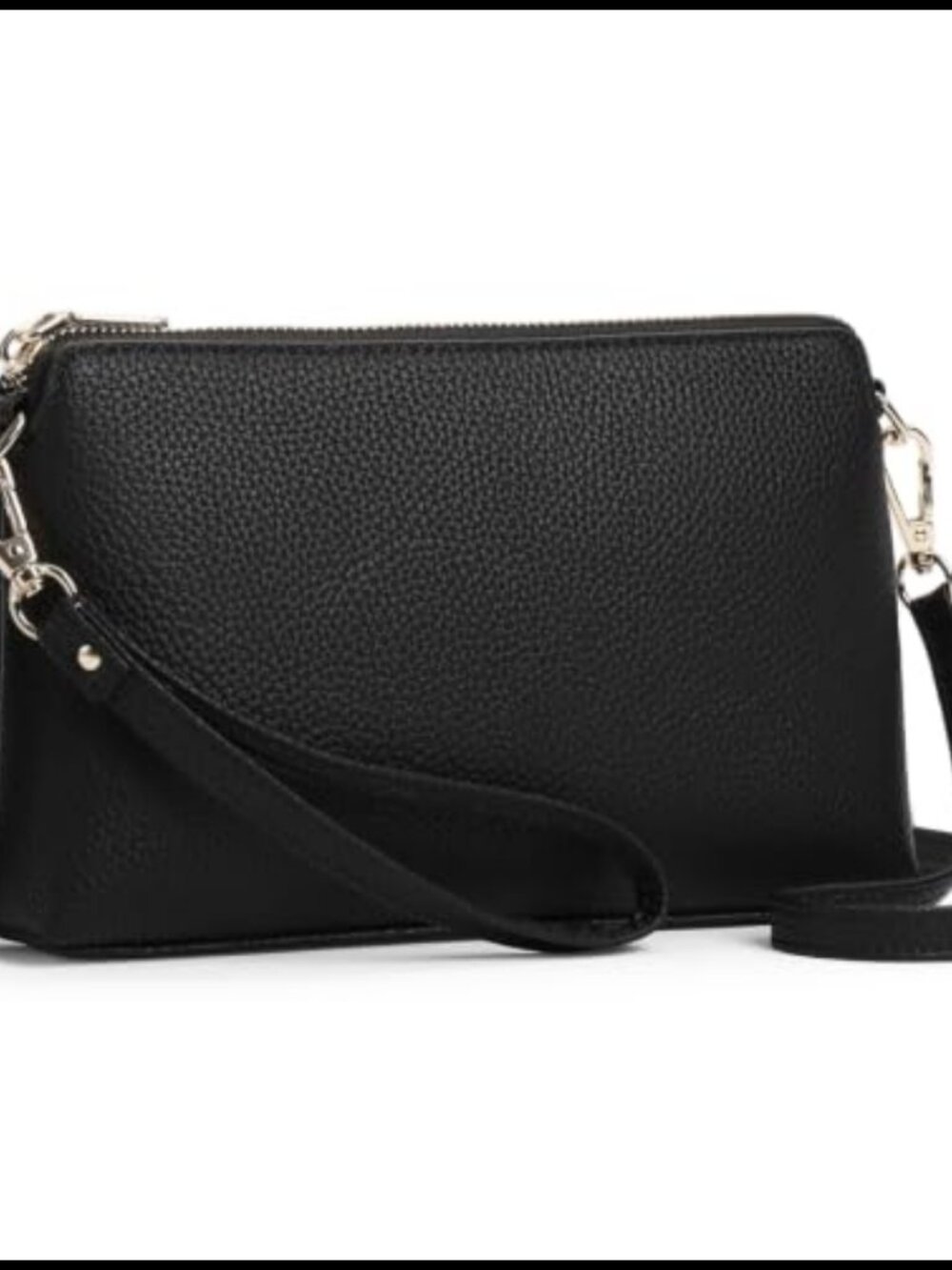 RFID Wristlet Clutch Crossbody Bag PU Leather Small Purse Wallet